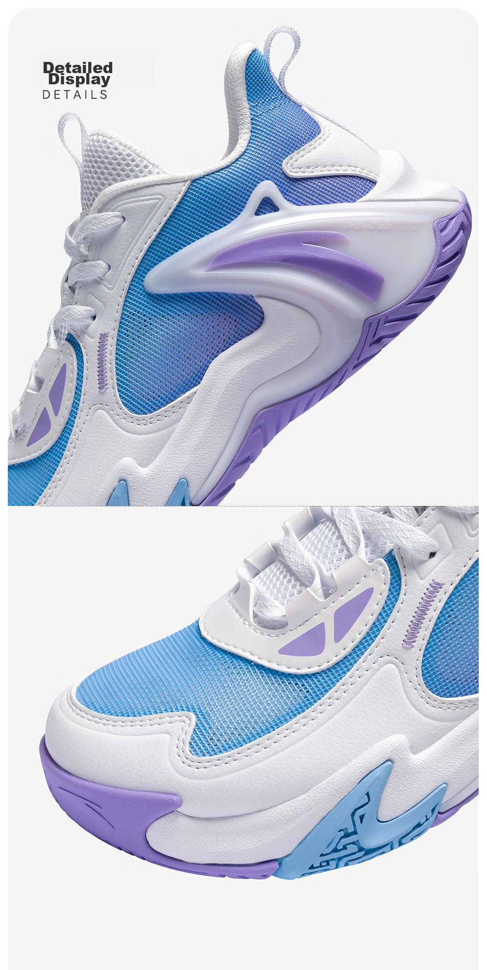 Anta Kids Boys Sports Shoes 2026 Summer Breathable Mesh Durable Basketball Shoes A12621112 28